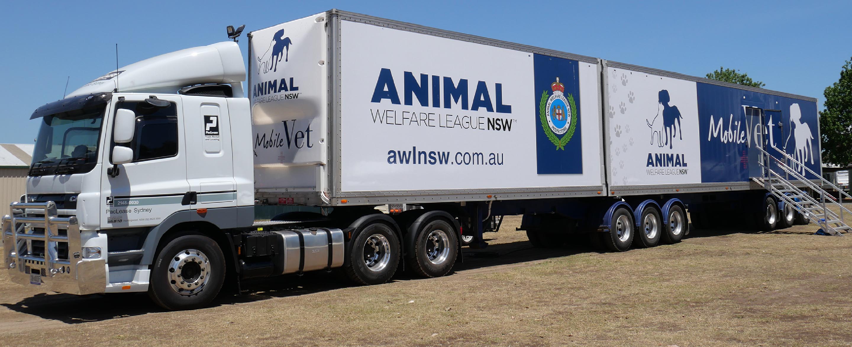 Animal welfare league mobile vet truck